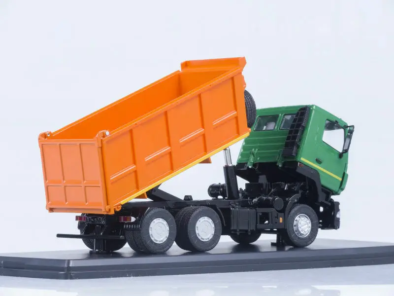 New SSM 1/43 MAZ-6501 truck with dumper semitrailer USSR Cars Diecast alloy toys For Collection Gift SSM1205