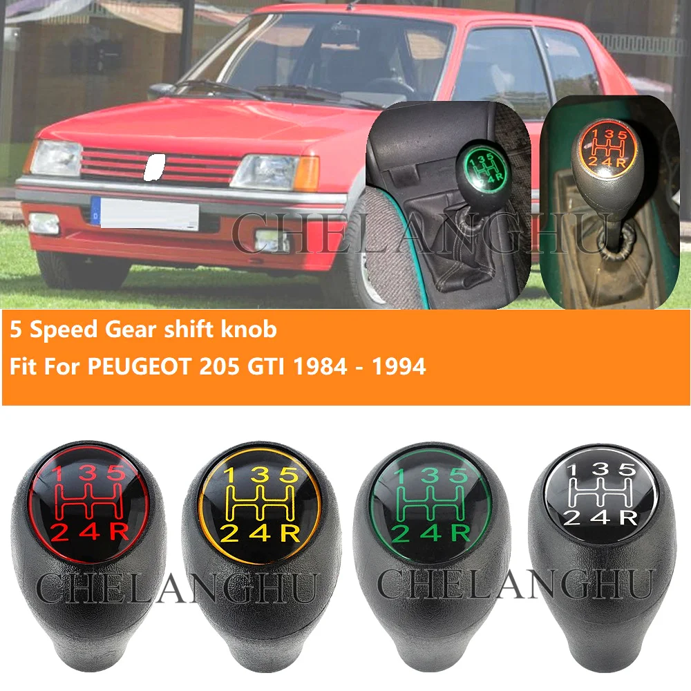 

5 Speed Manual Gear Stick Shift Knob Handleball For Peugeot 205 GTI 1984 1985 1986 1987 1988 1989 1990 1991 1992 1993 1994