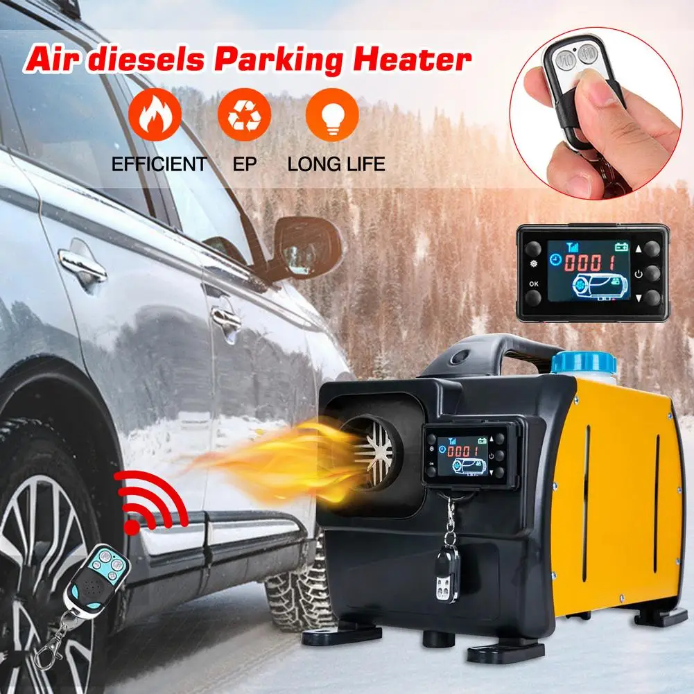 All inCar Heater 12/24V 8KW Car Diesels Air Parking Heater LCD Remote Control Monitor for Truck Bus Trailer 8000W Heater