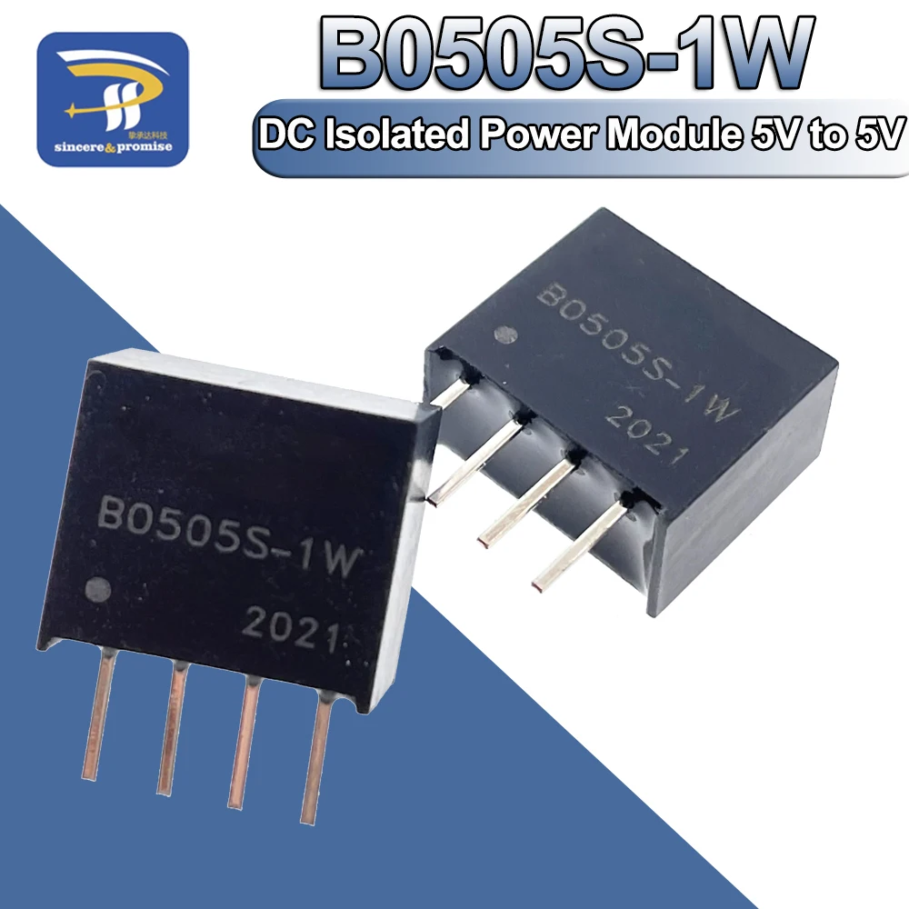 2/5/10PCS/LOT B0505S-1W Regulated Power Supply Module SIP-4 Isolating Switching Converter DC 5V To 5V