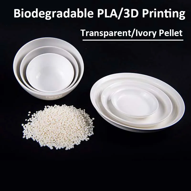 100g PLA Pellets Biodegradable Plastic Particles Food Grade Polylactic Acid Resin Polylactide 3D Printing Grains