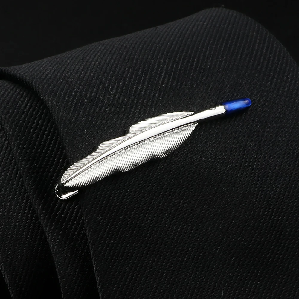 Men\'s Tie Clips 28 Designs Option Car Saxophone Glasses Feather Shape Metal Tie Clip Design Tie Pins Wholesale Retail Arrow Clip