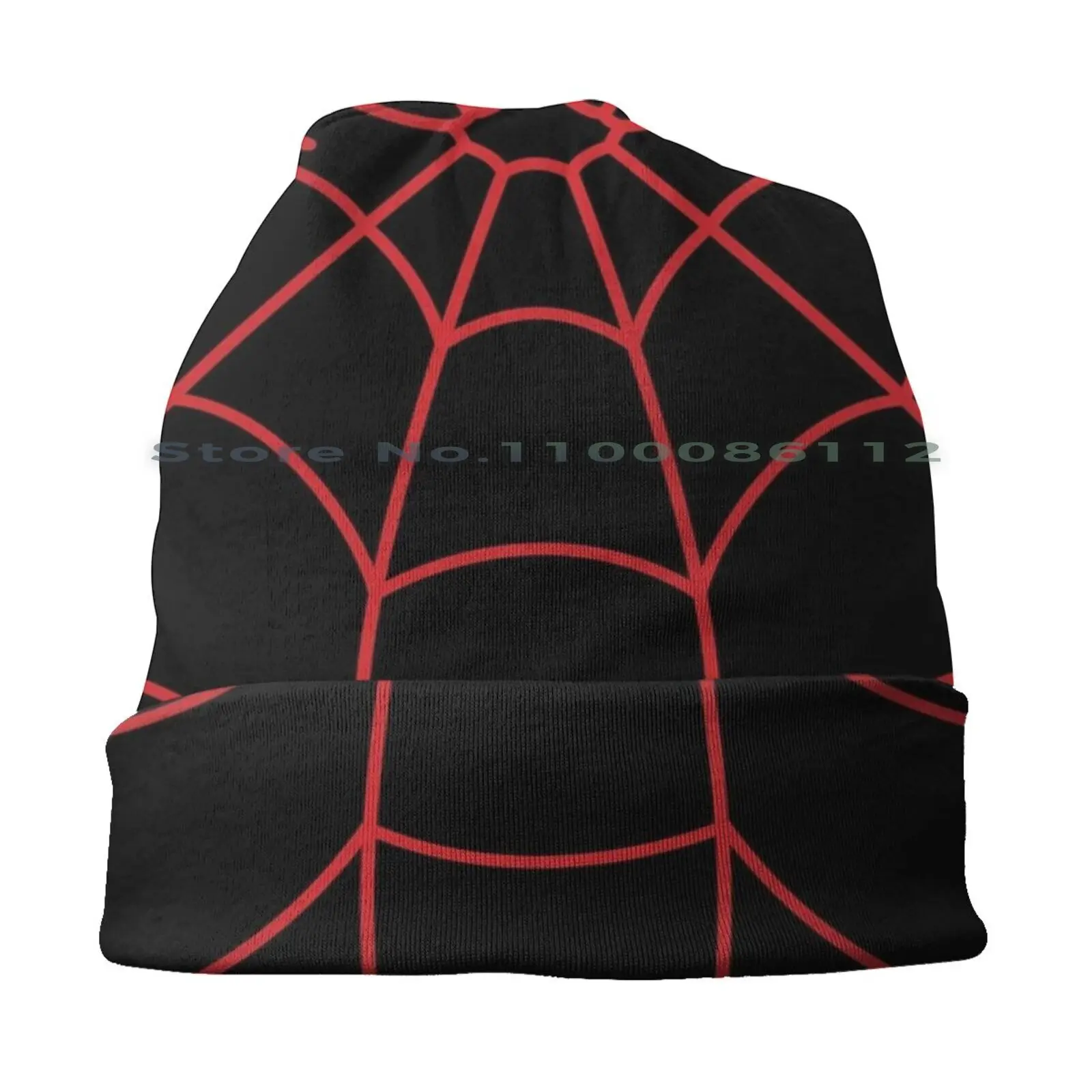 Morales Spider Beanies Knit Hat Into The Spider Verse Miles Morales Spidey Black Black Peter B Parker 19 Masks Superhero Red