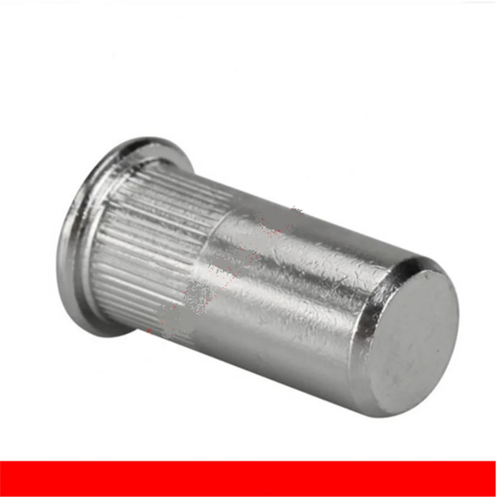 M5/M6/M8/M10 Flat Round Head Cylindrial Rivet Nut With Blind Hole Insert Riveting Nuts inserti Rivnut Insertos Inserts Inserto