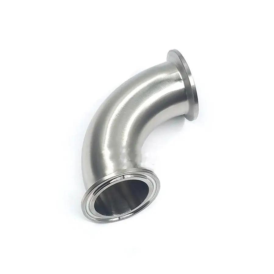 

3" Tri Clamp x 76mm Pipe OD SUS 316L Stainless Steel 90 Degree Elbow Sanitary Fitting Home Brew Beer Wine