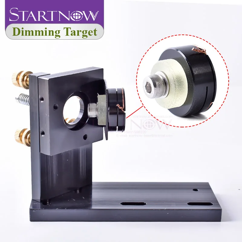 Startnow Dimming Target 1st Mirror Holder with Laser Path Calibrating Device Light Regulator Alignment Kit for CO2 Laser Machine
