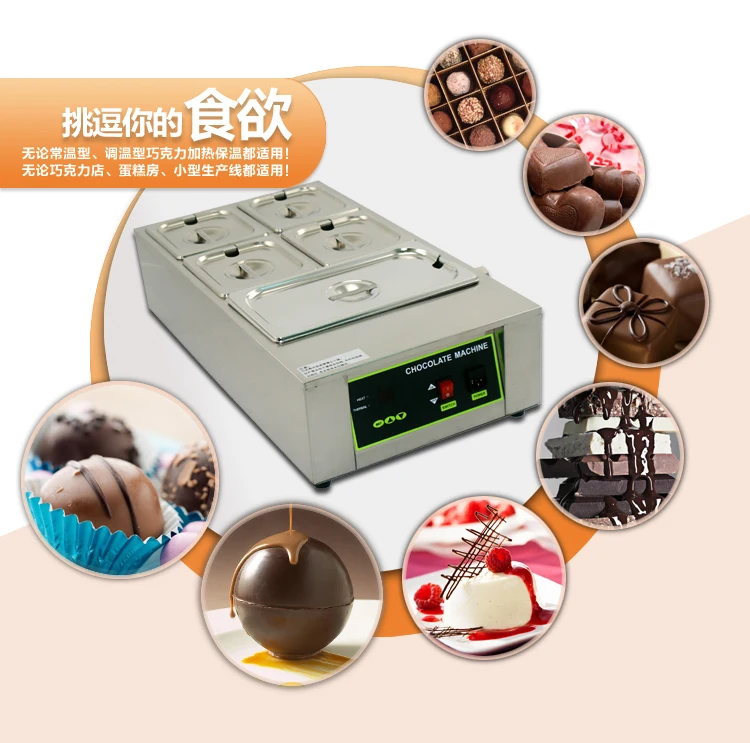 Máquina Eléctrica de fusión de Chocolate, 220V, 110V, 5 rejillas, calentador de olla para derretir Chocolate, de alta calidad