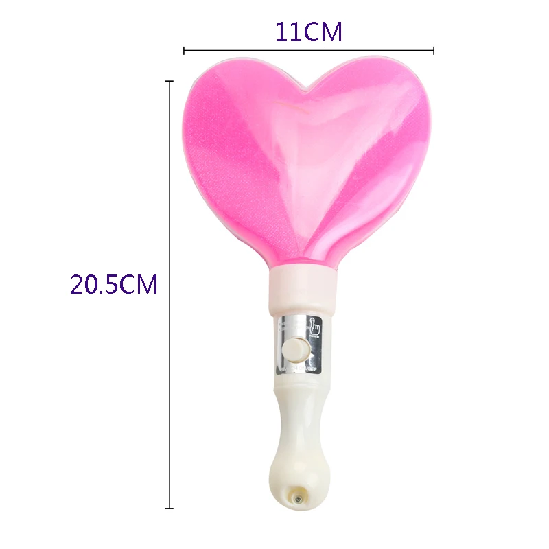 Flash Toy Multi Color Glow Love Shape Stick Led Flash Wand Light Heart Wands Rally Race Batons Dj Flashing Concert Event Party