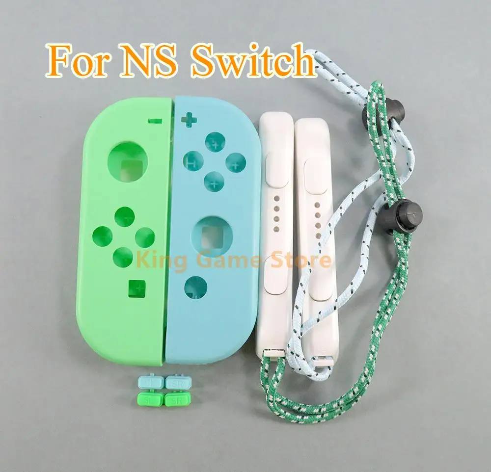 

8sets Housing With Full Set Buttons Replacement Shell for Nintendo Switch Joy Con Touch Mint Green & Heaven Blue