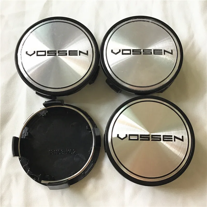 4pcs 62mm For VOSSEN Logo  Emblem   Car Wheel Center Cap Hubs Emblem Badge Auto Styling Dusproof Decal Cover