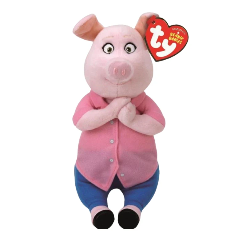 20CM Ty Beanie Stuffed Animals Rosita Pig Sing pig mother Soft Plush Toy Stuffed Animal Baby Children\'s Toy Birthday Gift