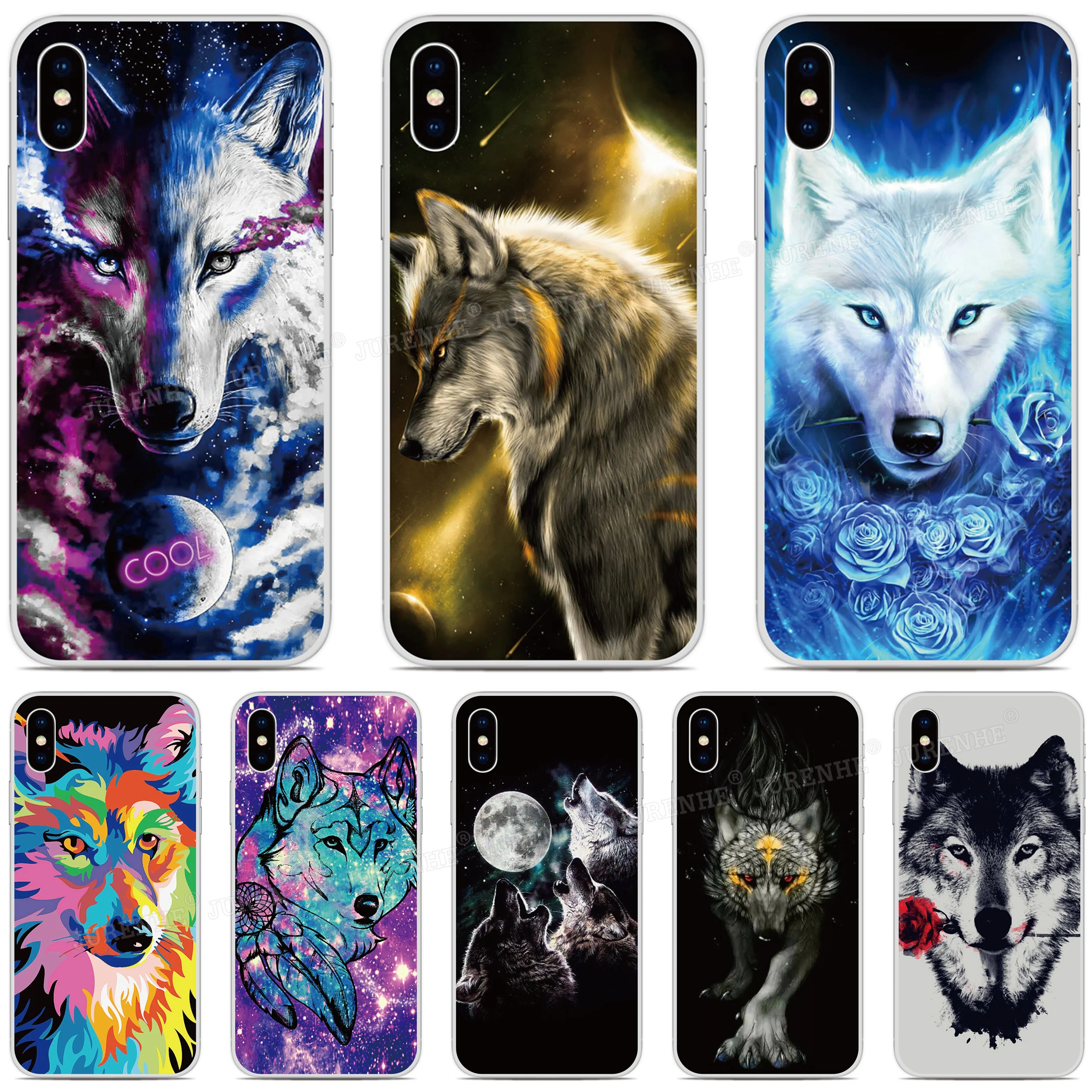 Print Art Wolf Phone Case For Asus Zenfone 7 Pro ZS671KS ZS670KS 6 5 5Z 4 Rog Phone 2 3 Max Pro M1 Plus M2 Shot Lite L1 Cover