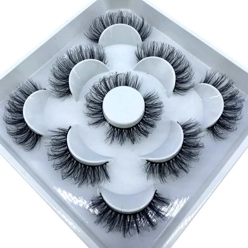 5 Paar flauschige Wimpern 8–25 mm 3D-Nerzwimpern lange dicke natürliche falsche Wimpern Großhandel Wimpern Anbieter Make-up Nerzwimpern – Detail 28
