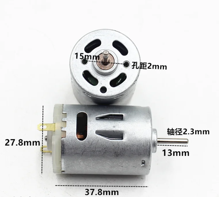 2pcs RS380 DC3-12v  7400-30000R 28mm Dia Magnetic DC Motor for DIY Model Toy