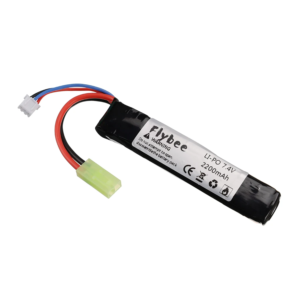 7.4v 2200mAh Lipo Battery for Water Gun 2S 7.4V battery for M4/AK AKKU Mini Airsoft BB Air Pistol Electric Toys RC Parts #101mm