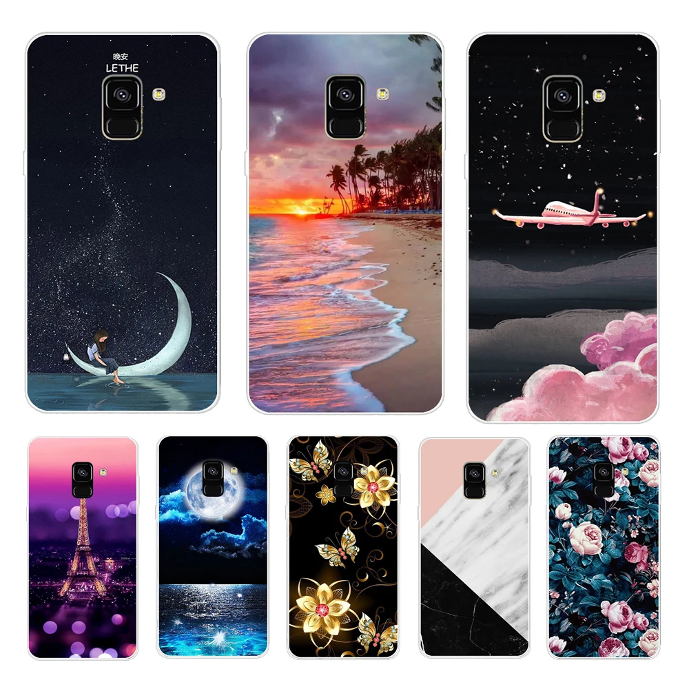 silicon case For Samsung Galaxy A8 2018 A530 A530F case Soft TPU Phone Cover For Samsung A8 Plus 2018 A730 A730F Case Clear bag