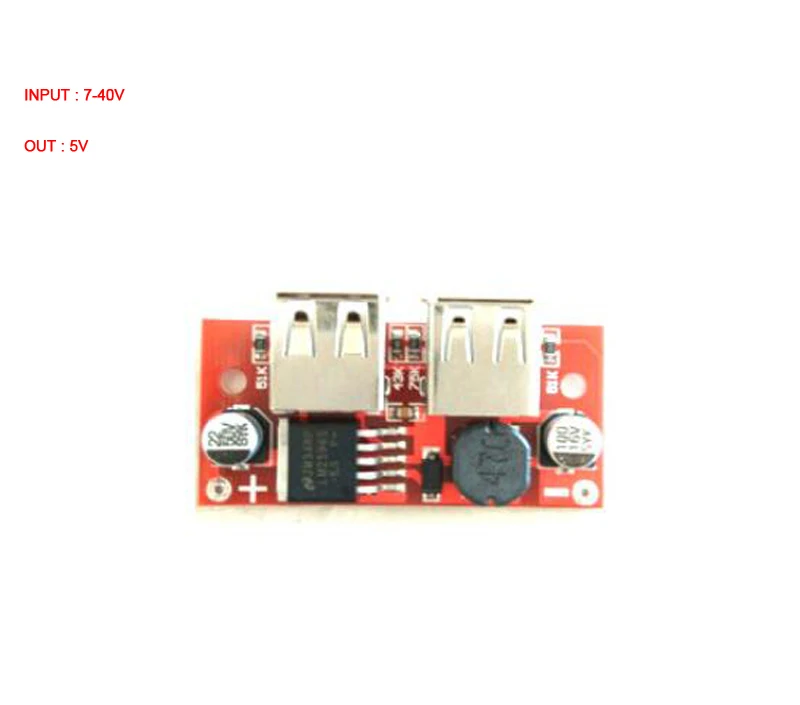 LM2596 DC-DC buck Converter  7-40V 12V 15V 19V 24V 36V TO 5V  dual USB Voltage Regulator Power Module F/ CAR Charger phone