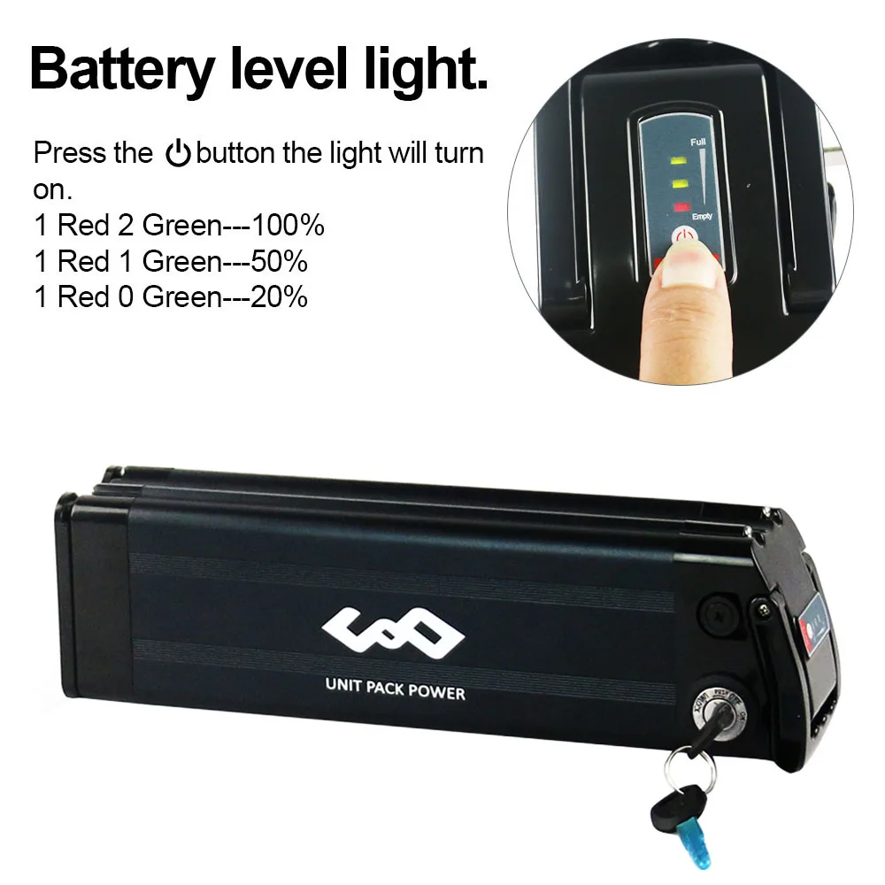 EU Stock 36V Ebike Battery Silver Fish 17.5AH 13Ah Lithium 18650 Cells Pack for Electric Bicycle 200W 350W 500W Hub Motor Kit 5-7 Days
