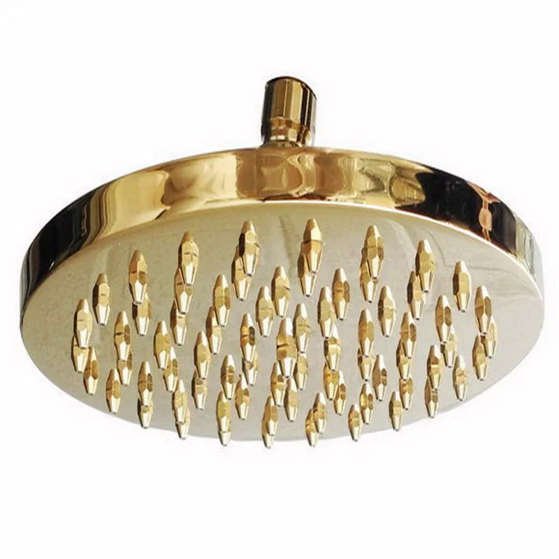 Imagem -04 - Gold Color Brass Two Cross Alças Wall Mounted Banheiro Rain Shower Cabeça Banheira Torneira Conjunto Telefone Forma Mão Spray Mgf382