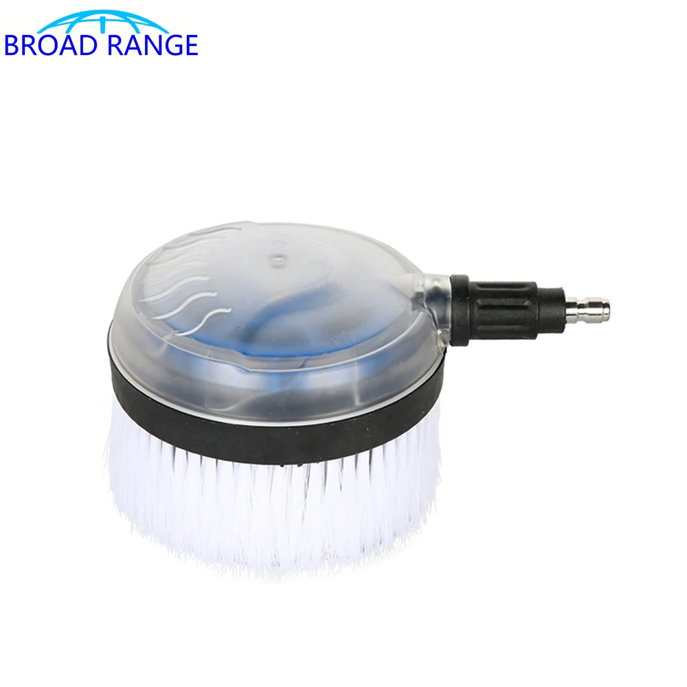 

Rotary Round Brush Water Cleaning Washing Brush with G1/4 Quick Connect Adaptor Car Wash Tool