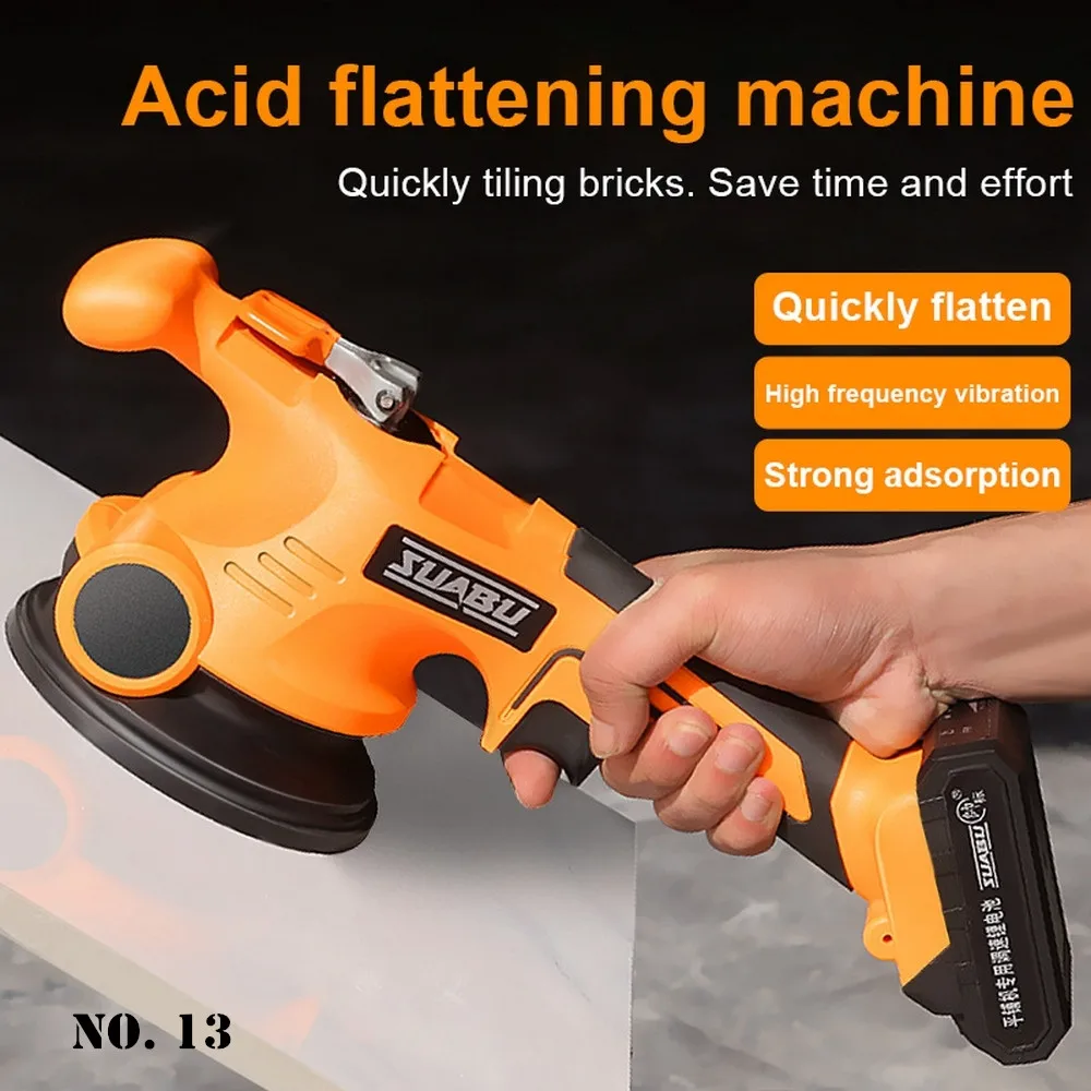 New Tile Vibrator Leveling Machine For Bricklayer 16.8V Ceramic Tile Suction Cup Lithium Battery Wireless Tile Floor Laying Tool