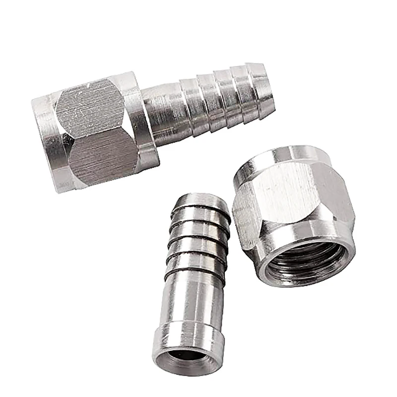 Ball Lock Keg MFL Disconnects Set, Gas & Liquid Corny Keg Fittings with Swivel Nuts(2) 5/16 Gas, 1/4 Liquid Barbed & Extra Worm