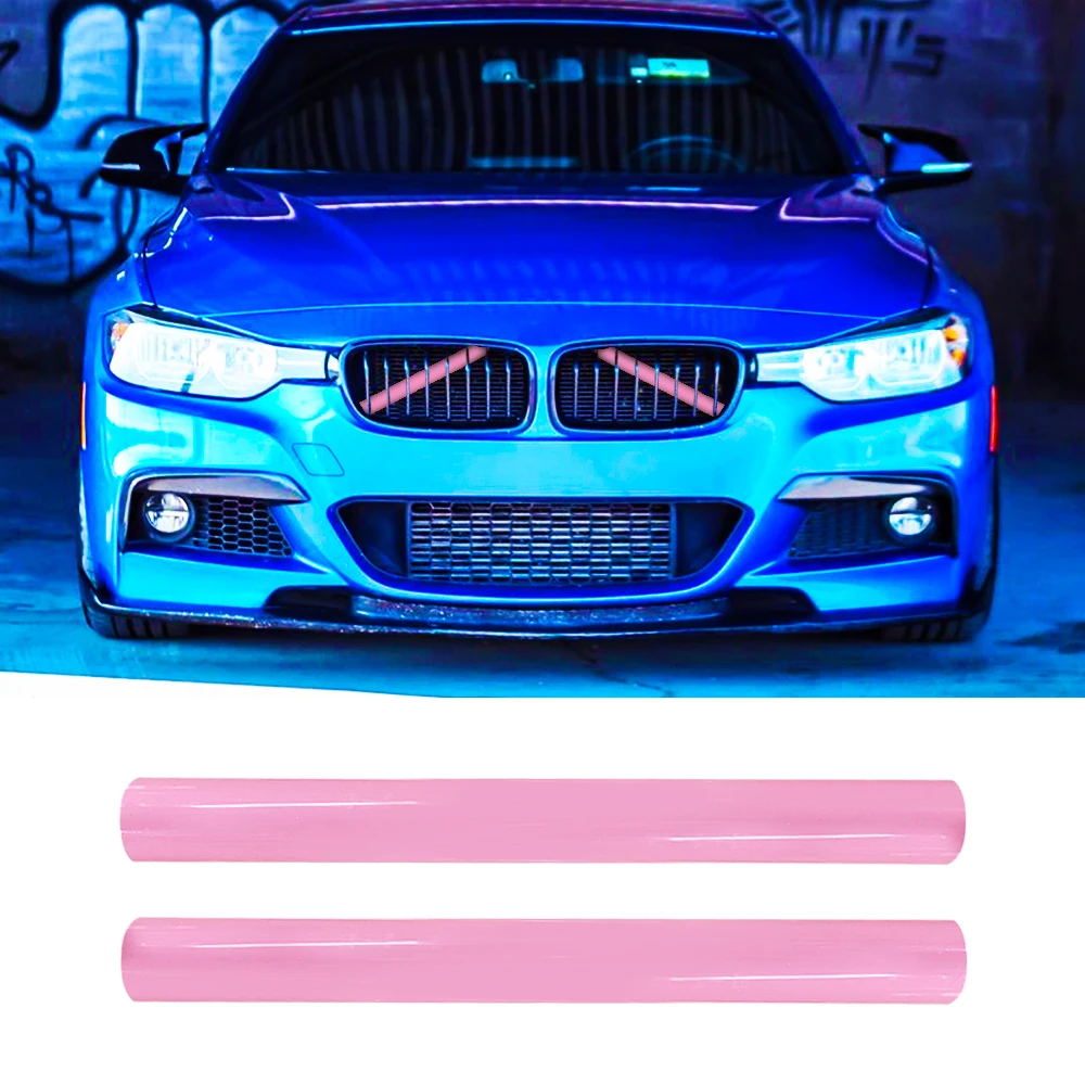 Front Grille Trim Strips Cover for BMW F30 F31 F32 F33 F34 F36 F20 F21 F22 F23 3 4 Series Pink Decoration Accessories Car Sport