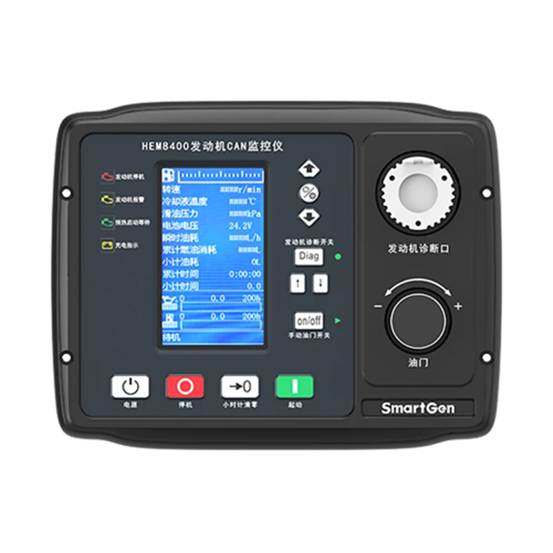 SmartGen HEM8400 CANBUS interface + RS485 interface Engine CAN Monitoring Controller