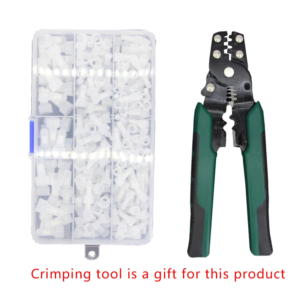 Terminal rápido do conector do fio do conector do bocal do fechamento de 210 pces ce/1/2/5 náilon