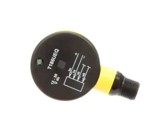 T186UEQ Ultrasonic Proximity Sensor,18 mm,Rectangular,Through Beam Emitter,0.6m,LED,M12 38509