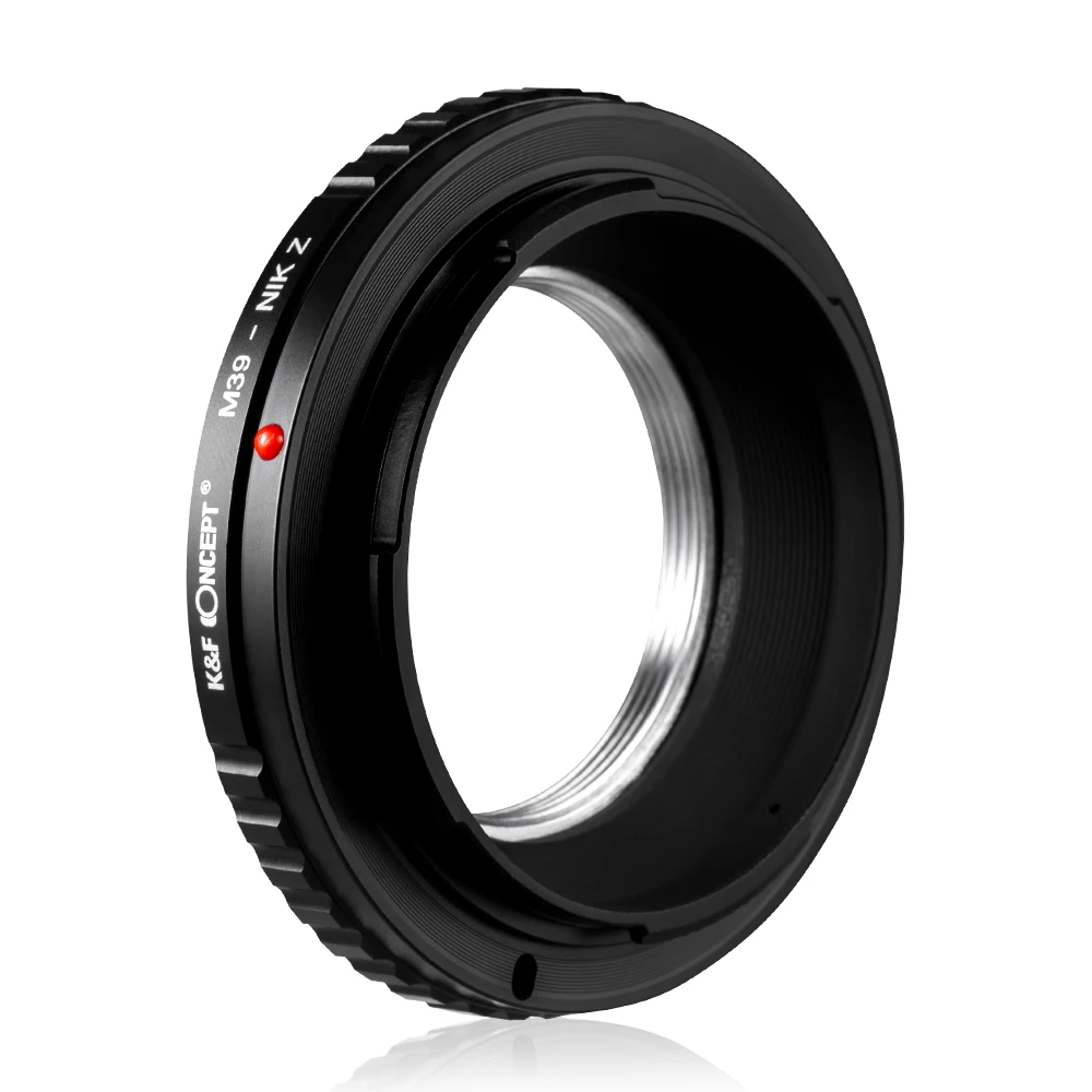 K&F Concept M39-NIK Z Lens Adapter for Leica M39 Mount Lens to Nikon Z Mount Camera Zfc Z30 Z50 Z5 Z6 Z6II Z7 Z7II Z8 Z9