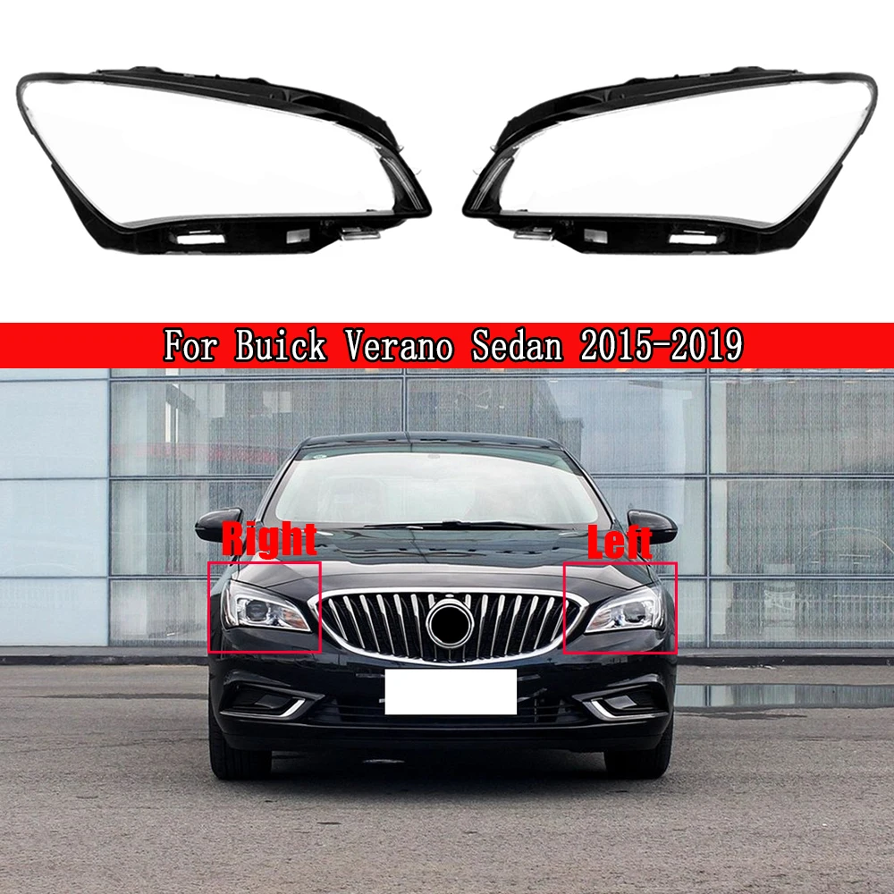 

Front Headlight Cover For Buick Verano Sedan 2015 ~ 2019 Headlamp Lampshade Lampcover Head Lamp Light Glass Covers Lens Shell