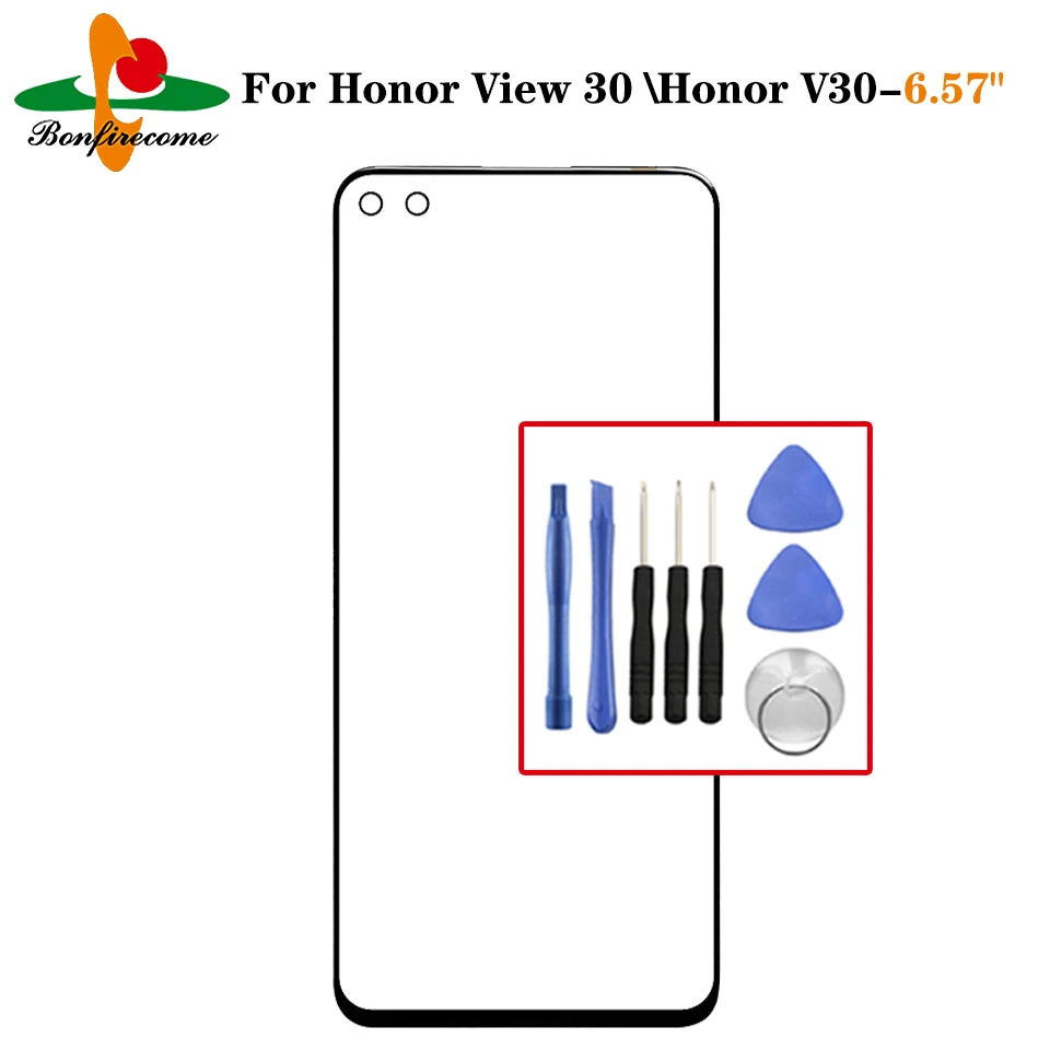 

TouchScreen For Huawei Honor View 30 V30 Front Touch Screen Glass Outer Lens Replacement