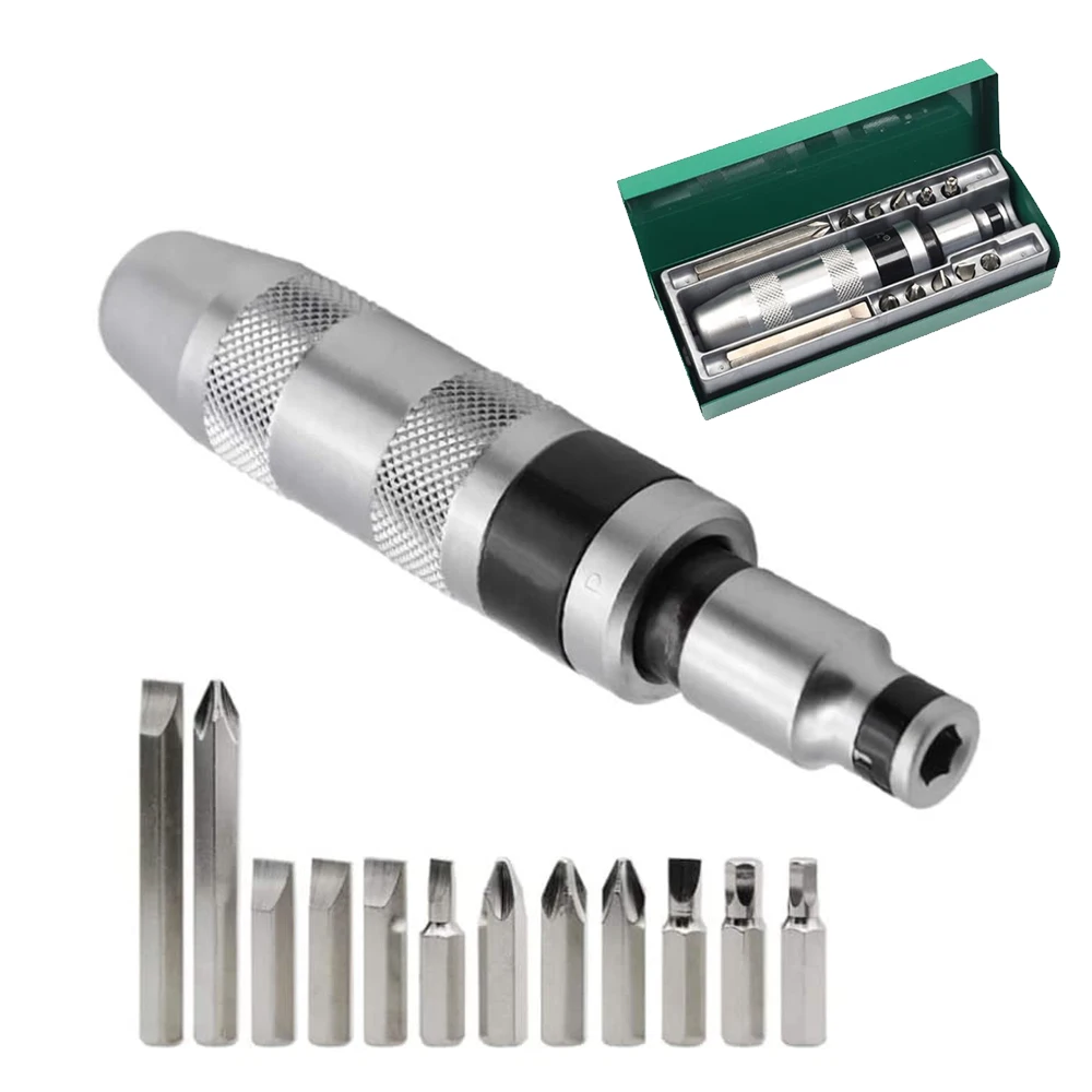 1/2 Hand Impact Screwdriver, Manual Reversible Impact Driver Includes 1/2 Hand Impact Screwdriver, Manual Reversible Impact Driver Includes