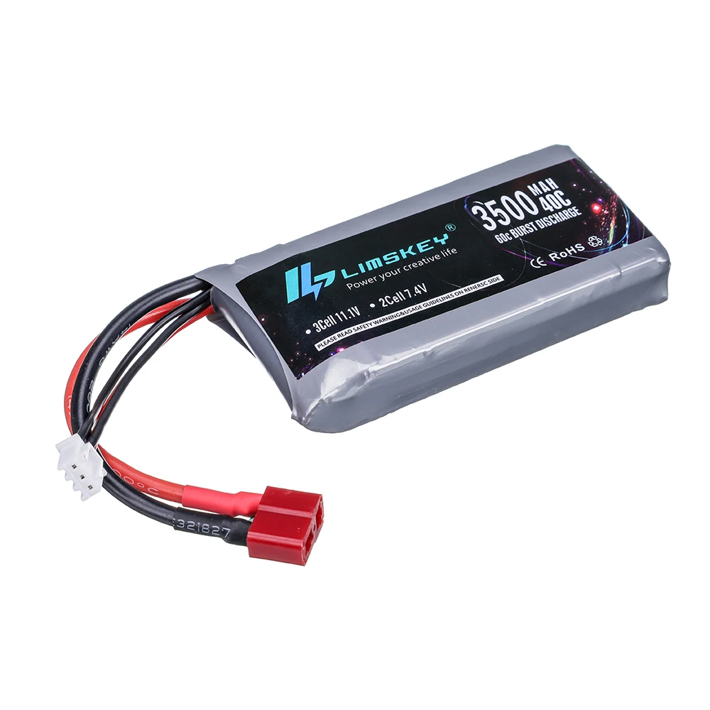 Akumulator 7.4V do Wltoys 144001 samochód 2s 3500mah bateria lipo T wtyczka do Wltoys 144001 12423 12428 104001 124018 RC akumulator samochodowy