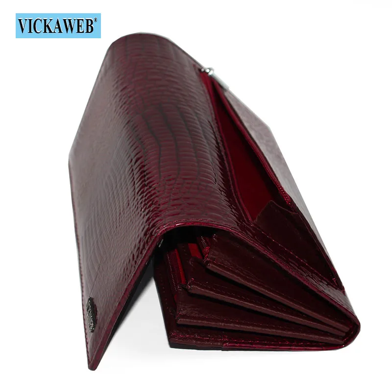 Free Gift Genuine Leather Women\'s Wallets Long Ladies Double Zipper Wallet Clutch Money Bag Design Purse Fashion Purses VK-AE501