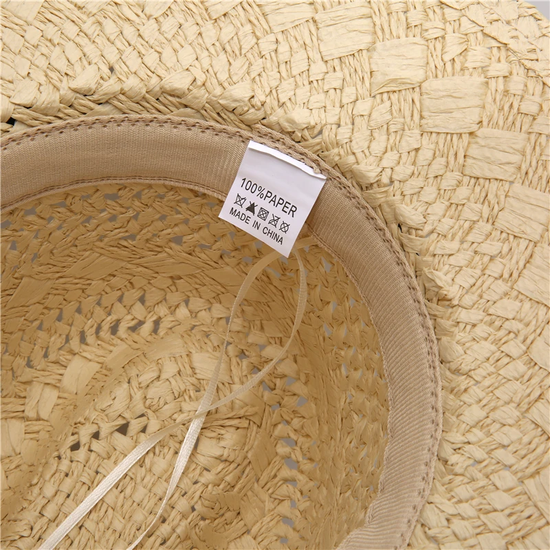 Panama Hat Summer Sun Hats For Women Men Beach Straw Hat Fashion UV Sun Protection Travel Cap Chapeu Feminino