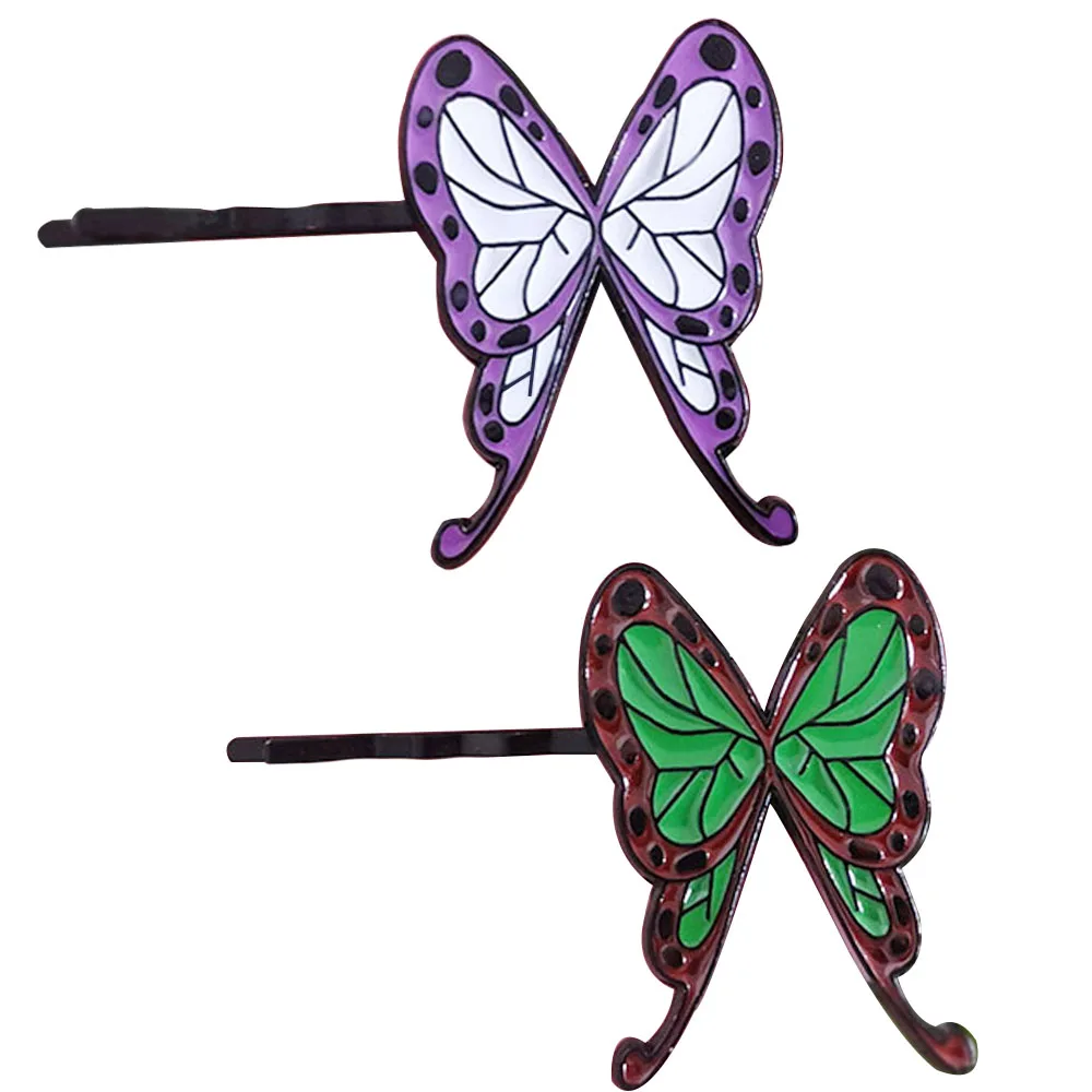 RJ Hairpin Barrettes Kochou Shinobu Insect Butterfly Hair Clip Hairwear Girls Coraline Jewelry