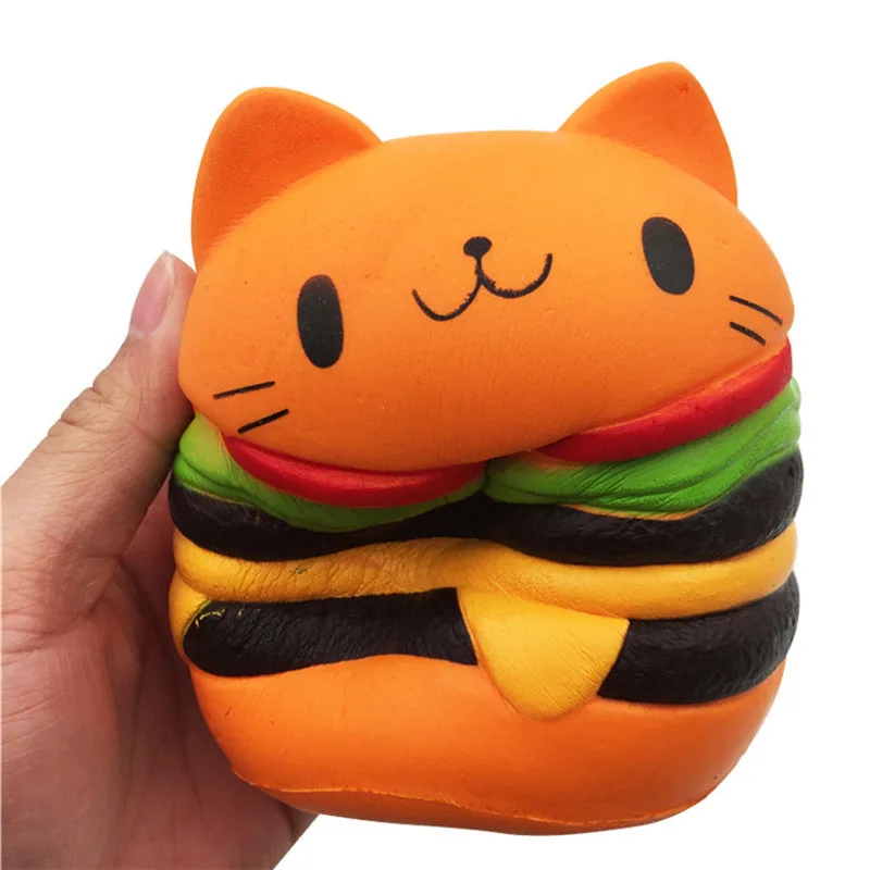 Squishy Slow Rising squeeze toy Donut Popcorn Birthday Cake Milk tea milkshake Hamburger Cream Ice Cream Toys For Children