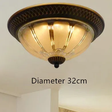 European LED Ceiling Lights Vintage Round Ceiling Lamp Asile Bedroom Corridor Balcony Kitchen Ceiling Lights