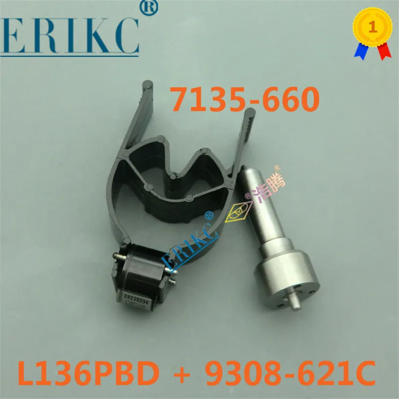 New 7135-660 Injector Nozzle Repair Kits L136PBD 9308-621CCommon Rail Control Valve for Delphi EJBR03001D EJBR02501Z Injector