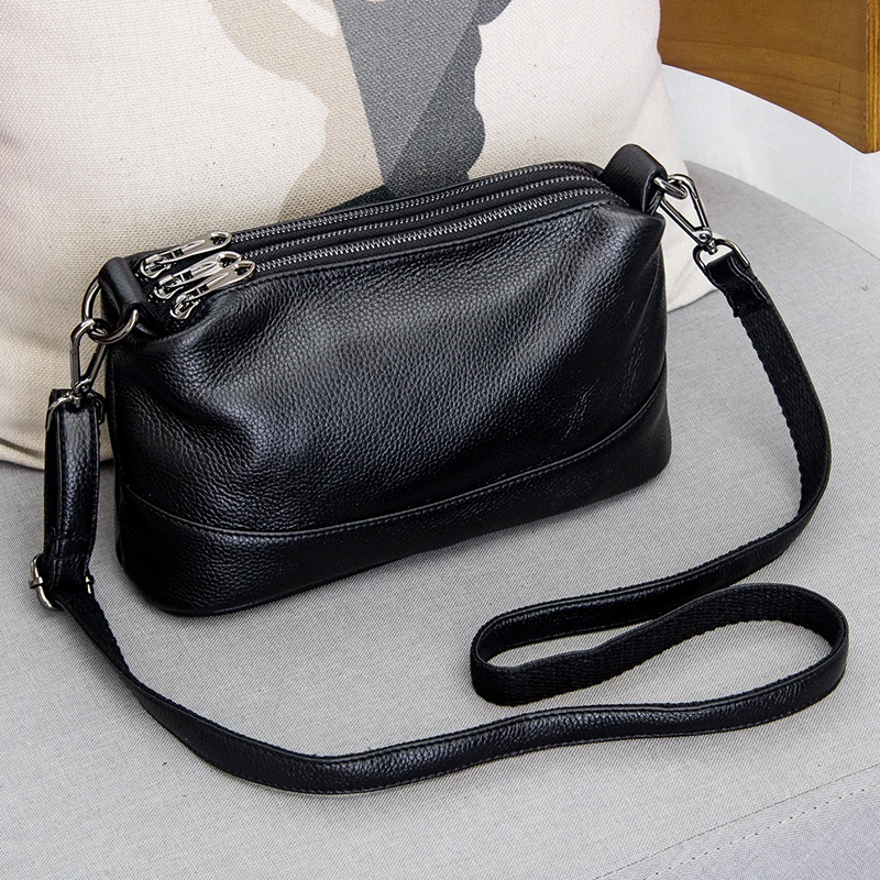 100% Genuine Leather Shoulder Bag Women's Luxury Handbags Fashion Crossbody Bags For Women Female Totes Bag Cowhide Purse