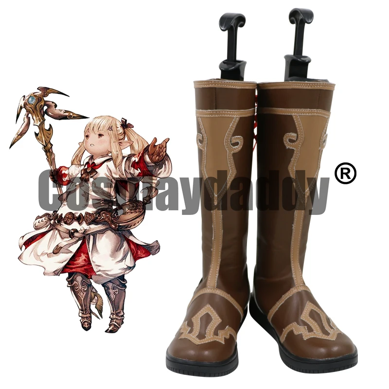 Final Fantasy XIV FF14 FFXIV White Mage Wizard Conjurer Shiromadoshi Healer's Boots Game Cosplay Shoes C006