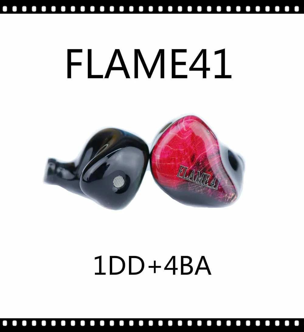 

TONEKING FLAME41 1DD+4BA Hybrid Driver HiFi Monitor DJ Studio Stage Audiophile In-ear Earphone Custom MMCX Handmade Headset