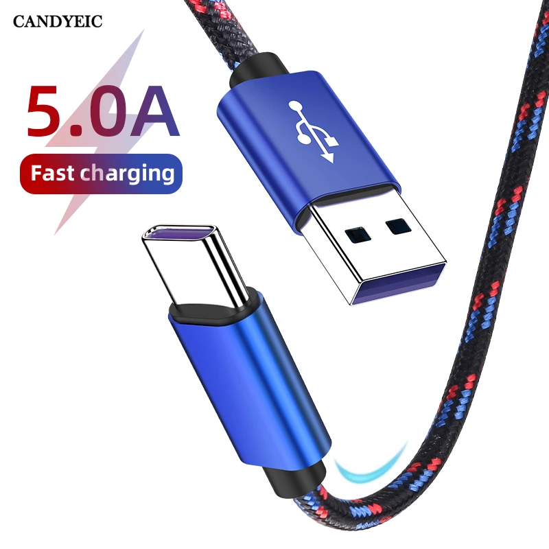 Micro USB Cable for Samsung S24, Google Pixel 8A, Huawei P70, A50, Xiaomi Redmi Turbo 3, OnePlus Nord 4, Type-C Phone Cable, 5A