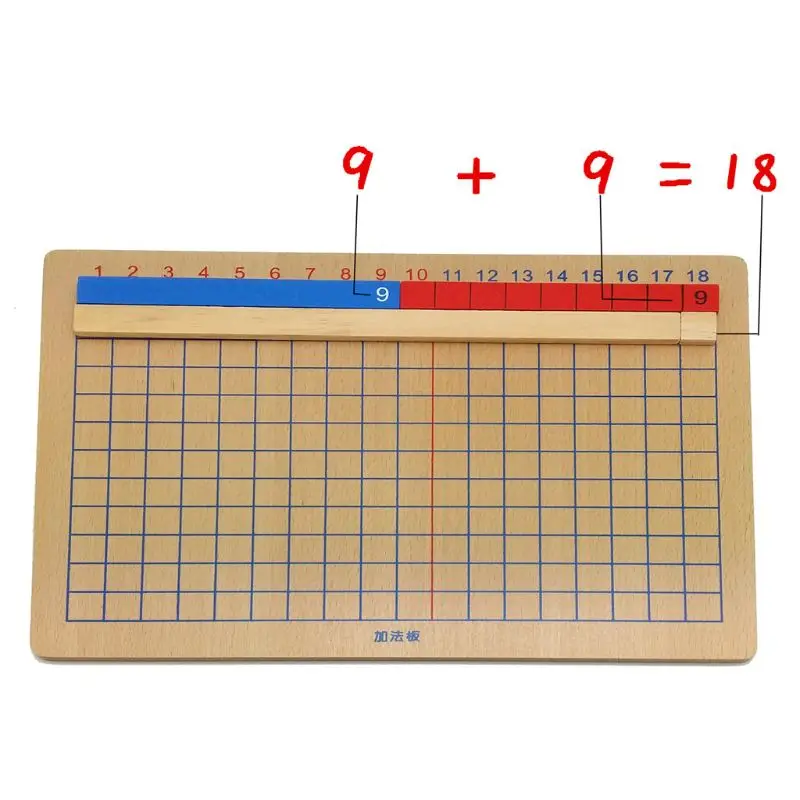 Panneau en bois calcul et mathématiques, enseignement Montessori, jouet d'addition et de soustraction, jeu éducatif pour enfants et famille, niveau scolaire,