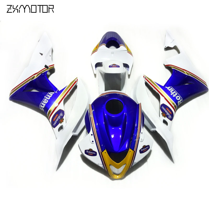 New Arrival Injection Motorcycle Fairing kits for Honda CBR600RR F5 2007 2008 blue white fairings set cbr 600 rr f5 07 08 SX51