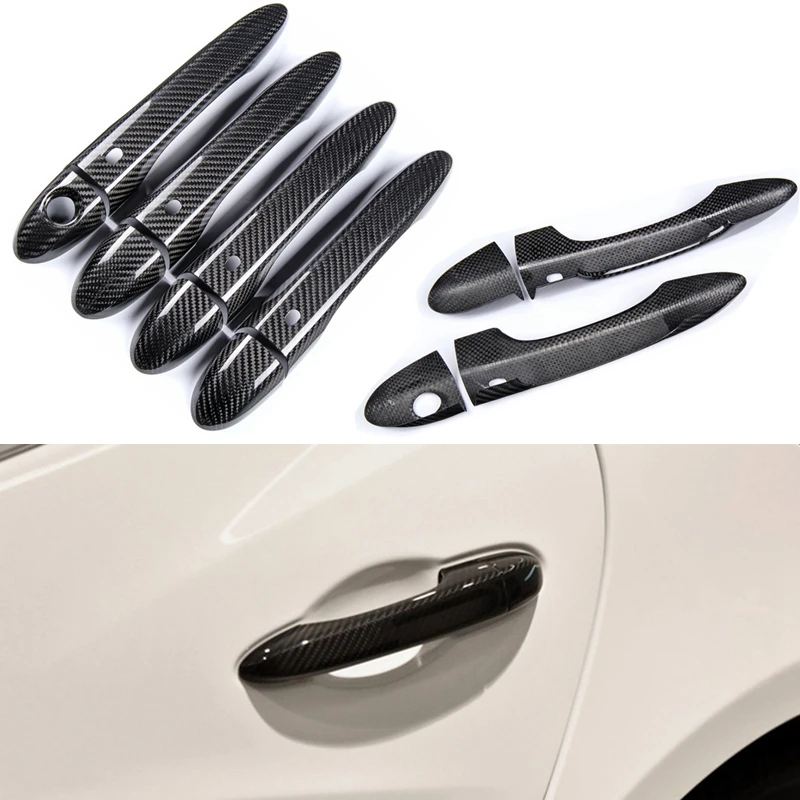 

LHD For 2013-2016 2017 2018 2019 2020 Maserati Ghibli quattroporte Levante Real Carbon Fiber Car Door Handle Covers Auto styling