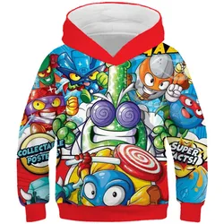 Spring Autumn Boys Girls Hoodies Super Zings Serie 4 Baby Sweatshirt T Shirt Children Clothes Game Superzings Kid Anime Pullover