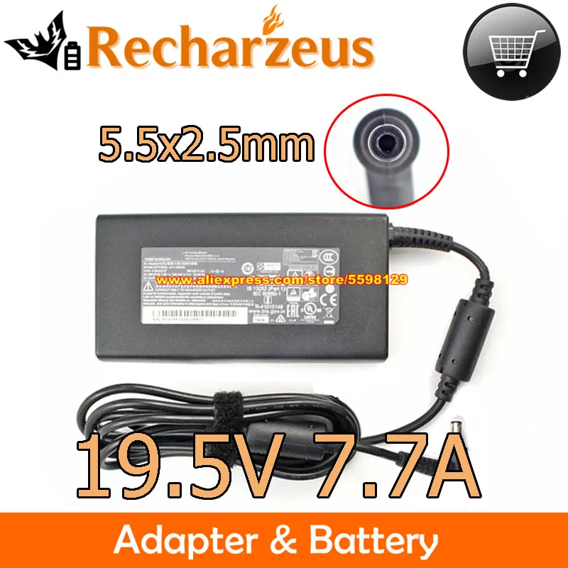 

Original 19.5V 7.7A 150W Chicony Power Adaptor A17-150P2A A150A021P Slim Charger For MEDION ERAZER CRAWLER E10 Power Supply